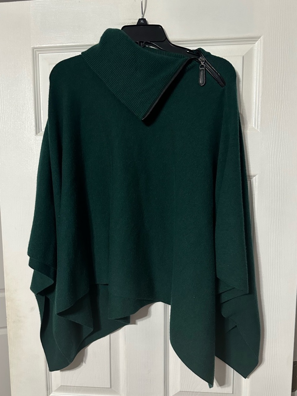 Chicos Women's Zip-Shoulder Knit Poncho Sweater